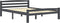 vidaXL - Bedframe - massief - grenenhout - donkergrijs - 140x200 - cm