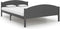 vidaXL - Bedframe - massief - grenenhout - donkergrijs - 160x200 - cm