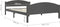 vidaXL - Bedframe - massief - grenenhout - donkergrijs - 160x200 - cm