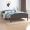 vidaXL - Bedframe - massief - grenenhout - donkergrijs - 160x200 - cm