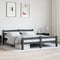 vidaXL - Bedframe - massief - grenenhout - donkergrijs - 160x200 - cm