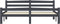 vidaXL - Bedframe - massief - grenenhout - donkergrijs - 160x200 - cm