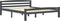 vidaXL - Bedframe - massief - grenenhout - donkergrijs - 160x200 - cm