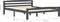 vidaXL - Bedframe - massief - grenenhout - donkergrijs - 160x200 - cm