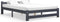 vidaXL - Bedframe - massief - grenenhout - donkergrijs - 180x200 - cm