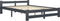 vidaXL - Bedframe - massief - grenenhout - donkergrijs - 180x200 - cm