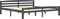 vidaXL - Bedframe - massief - grenenhout - donkergrijs - 180x200 - cm