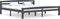 vidaXL - Bedframe - massief - grenenhout - donkergrijs - 180x200 - cm