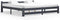 vidaXL - Bedframe - massief - grenenhout - donkergrijs - 200x200 - cm