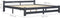 vidaXL - Bedframe - massief - grenenhout - donkergrijs - 200x200 - cm