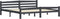 vidaXL - Bedframe - massief - grenenhout - donkergrijs - 200x200 - cm