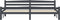vidaXL - Bedframe - massief - grenenhout - donkergrijs - 200x200 - cm