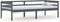 vidaXL - Bedframe - massief - grenenhout - donkergrijs - 90x200 - cm
