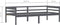 vidaXL - Bedframe - massief - grenenhout - donkergrijs - 90x200 - cm
