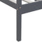vidaXL - Bedframe - massief - grenenhout - donkergrijs - 90x200 - cm