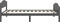 vidaXL - Bedframe - massief - grenenhout - donkergrijs - 90x200 - cm