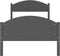 vidaXL - Bedframe - massief - grenenhout - donkergrijs - 90x200 - cm