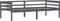 vidaXL - Bedframe - massief - grenenhout - donkergrijs - 90x200 - cm