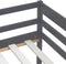 vidaXL - Bedframe - massief - grenenhout - donkergrijs - 90x200 - cm