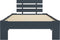 vidaXL - Bedframe - massief - grenenhout - grijs - 100x200 - cm
