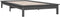 vidaXL - Bedframe - massief - grenenhout - grijs - 100x200 - cm