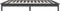 vidaXL - Bedframe - massief - grenenhout - grijs - 100x200 - cm