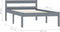 vidaXL - Bedframe - massief - grenenhout - grijs - 100x200 - cm