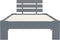 vidaXL - Bedframe - massief - grenenhout - grijs - 100x200 - cm