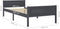 vidaXL - Bedframe - massief - grenenhout - grijs - 100x200 - cm