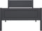 vidaXL - Bedframe - massief - grenenhout - grijs - 100x200 - cm