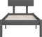 vidaXL - Bedframe - massief - grenenhout - grijs - 100x200 - cm