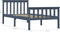 vidaXL - Bedframe - massief - grenenhout - grijs - 100x200 - cm