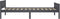 vidaXL - Bedframe - massief - grenenhout - grijs - 100x200 - cm