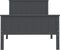 vidaXL - Bedframe - massief - grenenhout - grijs - 100x200 - cm