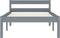 vidaXL - Bedframe - massief - grenenhout - grijs - 100x200 - cm