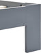 vidaXL - Bedframe - massief - grenenhout - grijs - 100x200 - cm