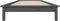 vidaXL - Bedframe - massief - grenenhout - grijs - 100x200 - cm