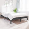 vidaXL - Bedframe - massief - grenenhout - grijs - 120x190 - cm