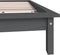vidaXL - Bedframe - massief - grenenhout - grijs - 120x190 - cm
