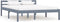 vidaXL - Bedframe - massief - grenenhout - grijs - 120x200 - cm