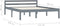 vidaXL - Bedframe - massief - grenenhout - grijs - 120x200 - cm