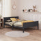 vidaXL - Bedframe - massief - grenenhout - grijs - 120x200 - cm