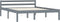 vidaXL - Bedframe - massief - grenenhout - grijs - 120x200 - cm