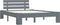vidaXL - Bedframe - massief - grenenhout - grijs - 120x200 - cm