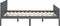 vidaXL - Bedframe - massief - grenenhout - grijs - 120x200 - cm