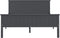 vidaXL - Bedframe - massief - grenenhout - grijs - 120x200 - cm
