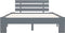 vidaXL - Bedframe - massief - grenenhout - grijs - 120x200 - cm