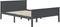 vidaXL - Bedframe - massief - grenenhout - grijs - 120x200 - cm