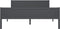 vidaXL - Bedframe - massief - grenenhout - grijs - 120x200 - cm