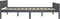 vidaXL - Bedframe - massief - grenenhout - grijs - 120x200 - cm